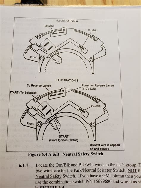 Diagrama de fiação do interruptor de segurança neutro