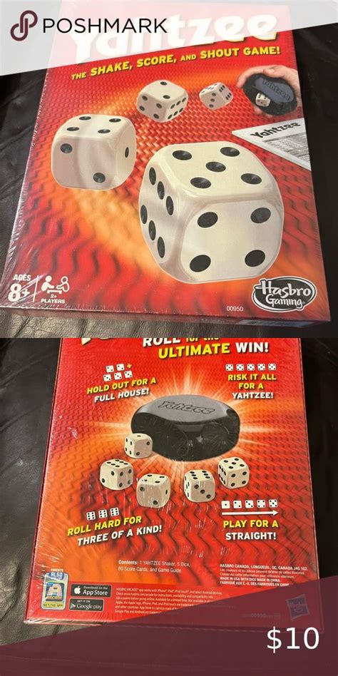 Unopened Yahtzee Game By Hasbro Yahtzee Game Yahtzee Hasbro