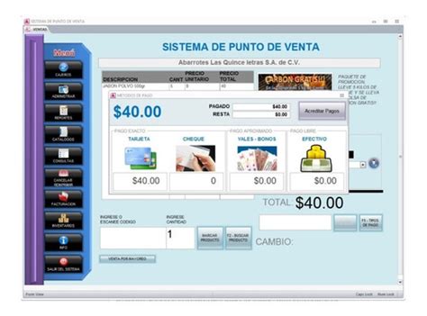Sistema Programa Punto De Venta Para Cualquier Negocio A28 Meses Sin