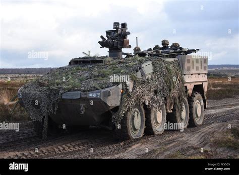 Gtk Boxer A1 Armored Personnel Carrier Of 3rd Company 1st Infantry Battalion During A Force On