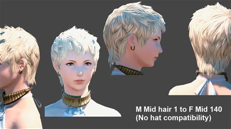 M Midlander Hair To F Mid The Glamour Dresser Final Fantasy