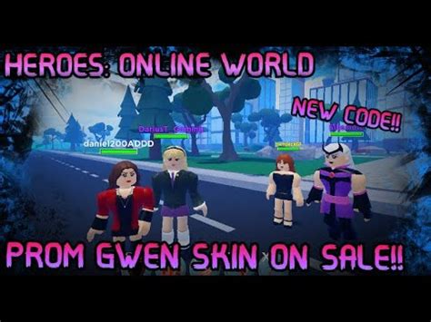 Heroes Online World New Code Prom Gwen On Sale Mom Wanda Skin