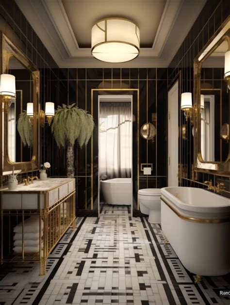 channeling miami beach art deco bathroom inspiration