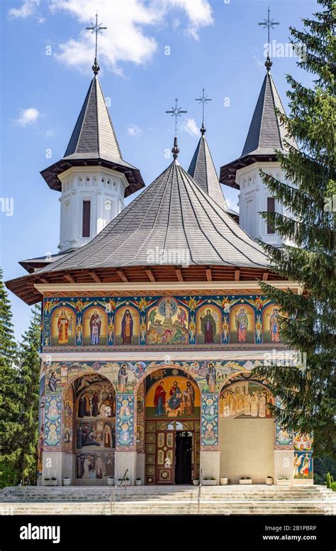 Romanian sacral architecture. Old orthodox church. Romania Stock Photo ...