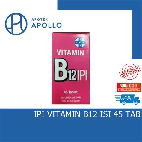 VITAMIN B12 IPI ISI 45 TABLET Lazada Indonesia