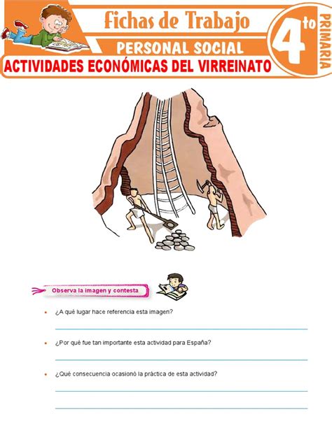 Actividades Económicas Del Virreinato Para Cuarto Grado De Primaria Clase 3 De Junio 2021 Pdf