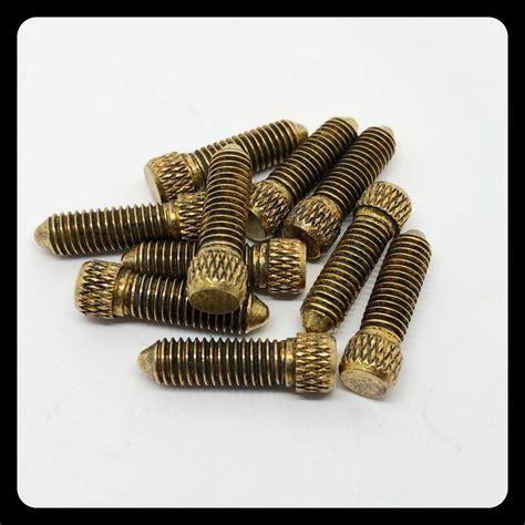 Antique Brass Contact Screw M5 Short Lefthandtricks