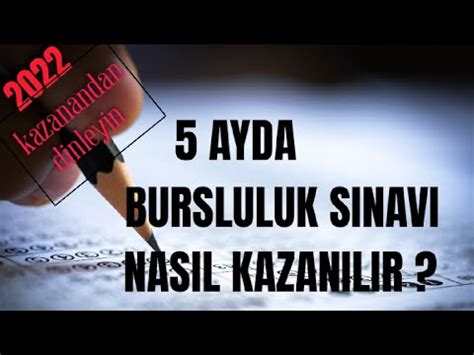 BURSLULUK SINAVI 2022 KAZANAN KİŞİDEN DİNLEYİN NASIL KAZANILIR YouTube