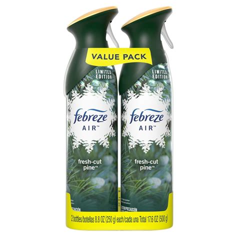 Febreze Limited Edition Air Fresh Cut Pine Air Freshener Spray 2 Pack Air Fresheners