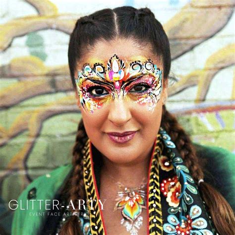 Glitter Arty Face Painting Or Art Form Trendy Art Ideas