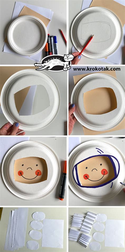 Paper Plate Astronaut