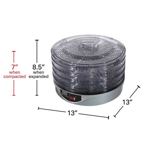 Weston® 4 Tray Food Dehydrator, Silver - 75-0630-W | Weston Brands