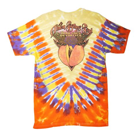 The Allman Brothers Band Peach On Tour Tie Dye T Shirt Hippie Shop