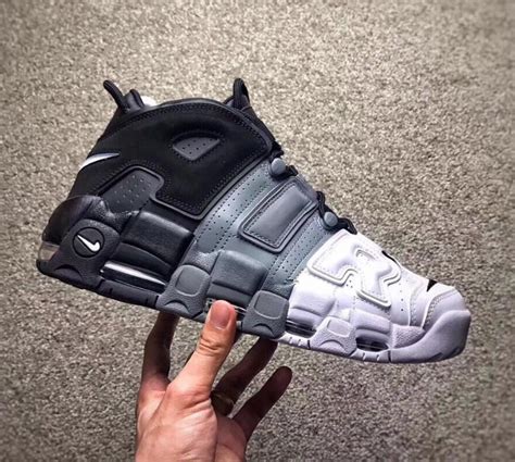 Air Uptempo White Grey Black ALLOKER Shop