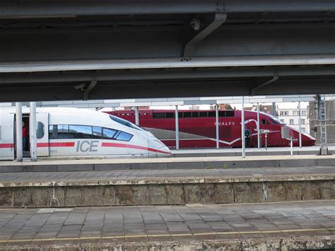 Sncb High Speed Emus Db Ice Sncf Tgv Reseau Thalys Bruxelles Midi Belgium A Photo On Flickriver