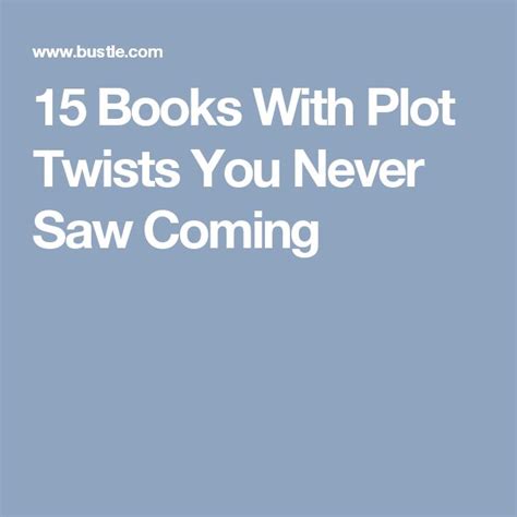 15 Books With Plot Twists You Never Saw Coming