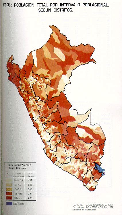 Inei Distribucion Relativa De La Poblacion Censada Y Tasa De