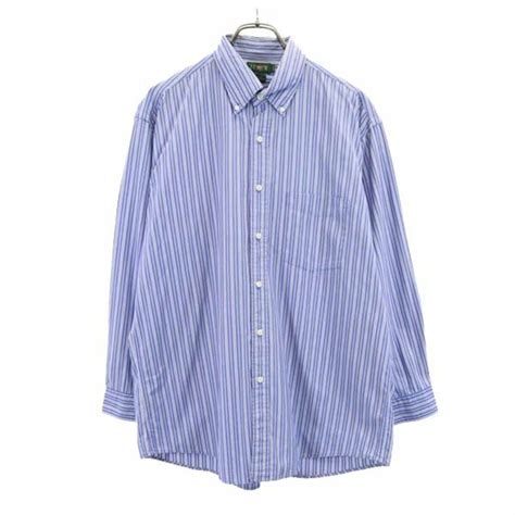 Jcrew ジェイクルー 90s 巨人タグ ストライプ柄 長袖 ボタンダウンシャツ 1612 青系 Jcrew メンズ 【中古】 【230830】の通販 By 古着屋big2nds