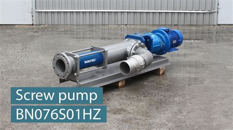 Horizontal Screw Pump Soltec ® Bn076s01hz For High Rise Feeding Of Foam