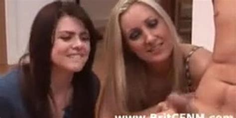 British Girls Give A CFNM Amateur Guy A Handjob Tnaflix