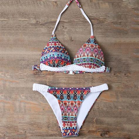 Summer Women Bikini Set Women S Ethnic Style Sexy Bikini Split Joint