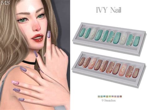 The Sims Resource Ivy Nail In Girls Lipstick Ivy Nails Best