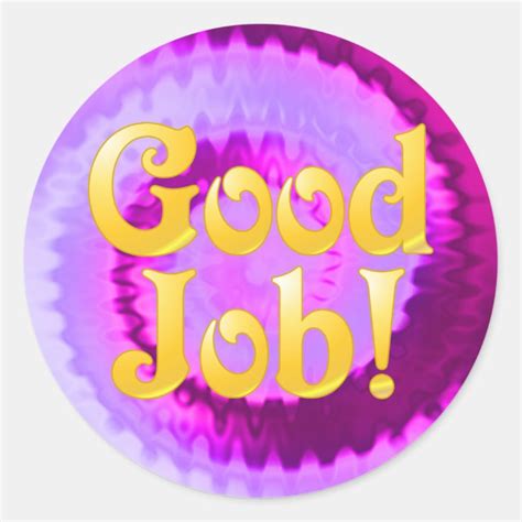 Good Job Stickers | Zazzle