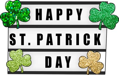 Happy St Patricks Day Clovers Ready To Press Dtf Heat Transfers Dtf