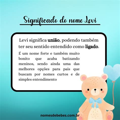 Significado Do Nome Levi