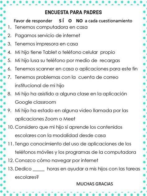 Encuesta Para Padres Y Madres Imagenes Educativas Padre Padres De