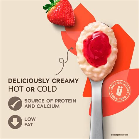 Muller Rice Strawberry Low Fat Pudding Dessert 170g | Zoom