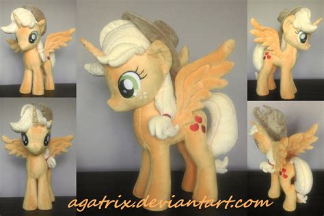 Alicorn Applejack plush by agatrix on DeviantArt