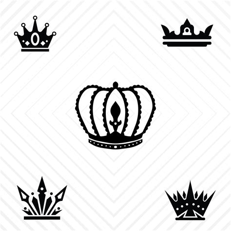 Royal Crown Svg Bundles King Crown Svg Crown Clip Art Silhouette Cut File Cut File Png Svg