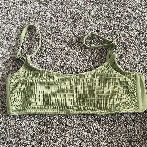 Green Target Bikini Top Depop