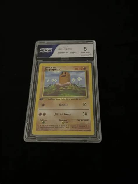 CARTE POKÉMON TAUPIQUEUR Commune 47 102 Set de Base Édition 1 Fr SGS 8