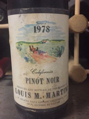 Louis M Martini California Pinot Noir Vivino Us