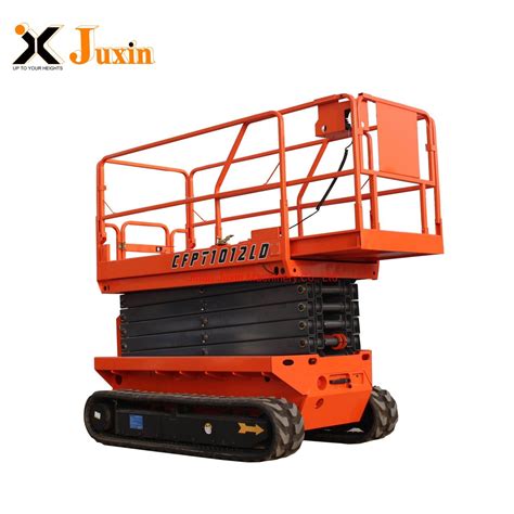 Self Propelled Track Crawler Scissor Lift On Tracks Electric Crawler