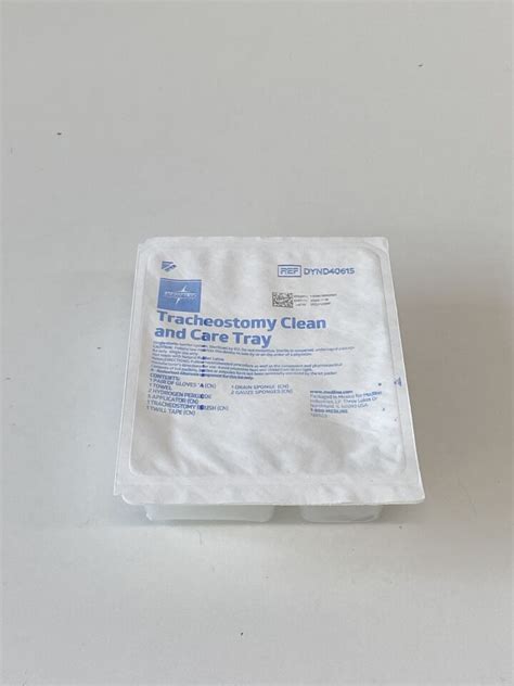 New Medline Tracheostomy Clean And Care Tray Dynd40615 Exp2028 11 Y61
