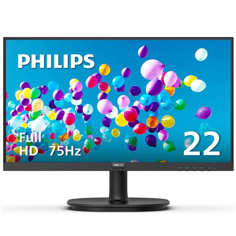 Philips Computer Monitors 22 Inch Class Thin Full Hd 1920 X 1080 75hz