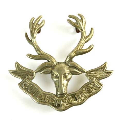 Original Seaforth Highlanders Glengarry Badge Jeremy Tenniswood Militaria