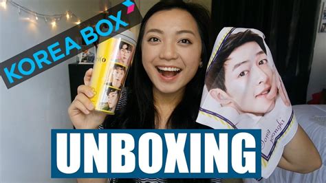 Kpop Unboxing Korea Box October Box Youtube