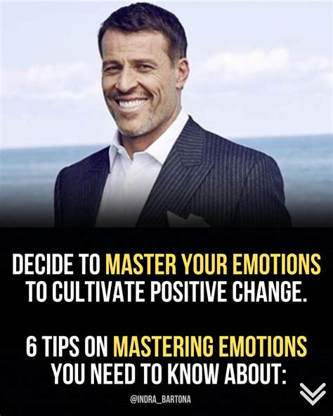 Decide To Master Your Emotions To Cultivate Positive Change Tips On