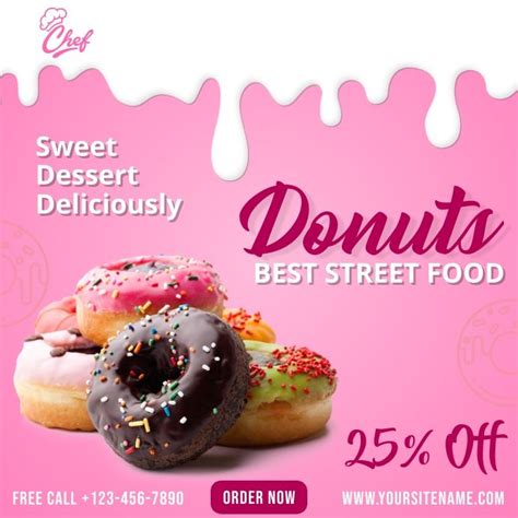 Restaurant Flyer Restaurant Marketing Restaurant Menu Design Donuts