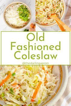 Old Fashioned Coleslaw With Vinegar The Darling Apron Coleslaw