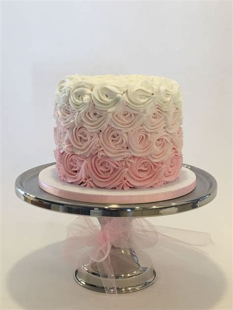 Ombre Buttercream Rosette Cake Cake Buttercream Rosette Cake Custom