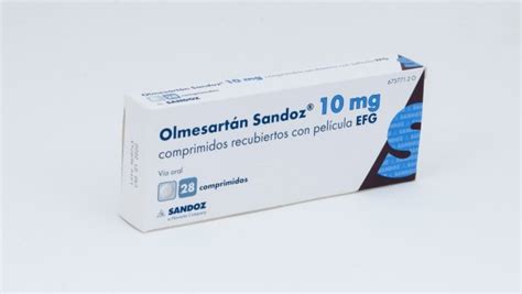 Olmesartan Sandoz Mg Comprimidos Recubiertos Con Pelicula Efg