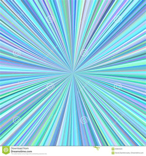 Abstract Starburst Background From Radial Stripes Stock Vector