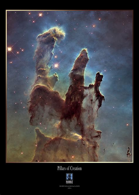 Pillars of creation - Hubble Space Telescope | Poster, Stampe Artistiche, Carta da Parati