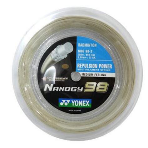 Yonex Nanogy 98 200m Reel Badminton String 100 ORIGINAL SUNRISE