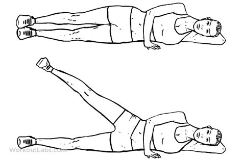 Lying Side Leg Lifts Raises Workoutlabs